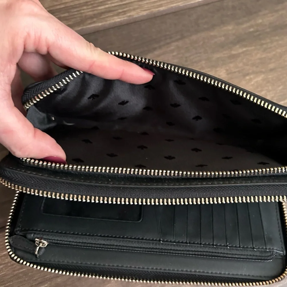 Kate Spade Staci Continental Leather Wallet in Warm Beige Multi
